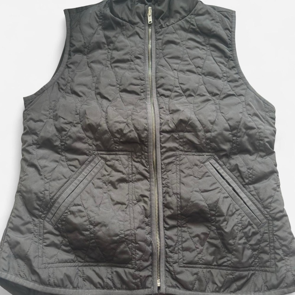 Old Navy Women's Quilted Vest - Dark Gray